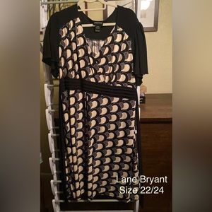NWOT Lane Bryant dress with self belt
